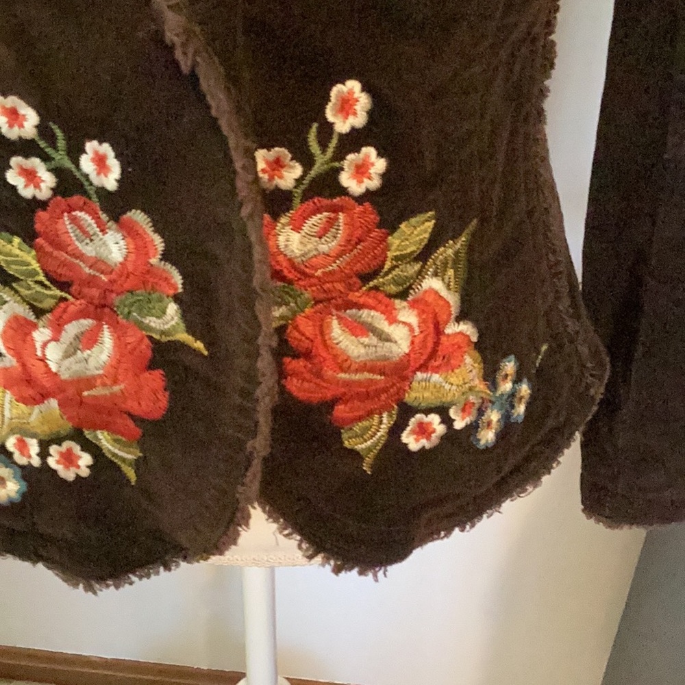 KIKIT JEANS brown corduroy jacket, embroidered - Picture 2 of 13